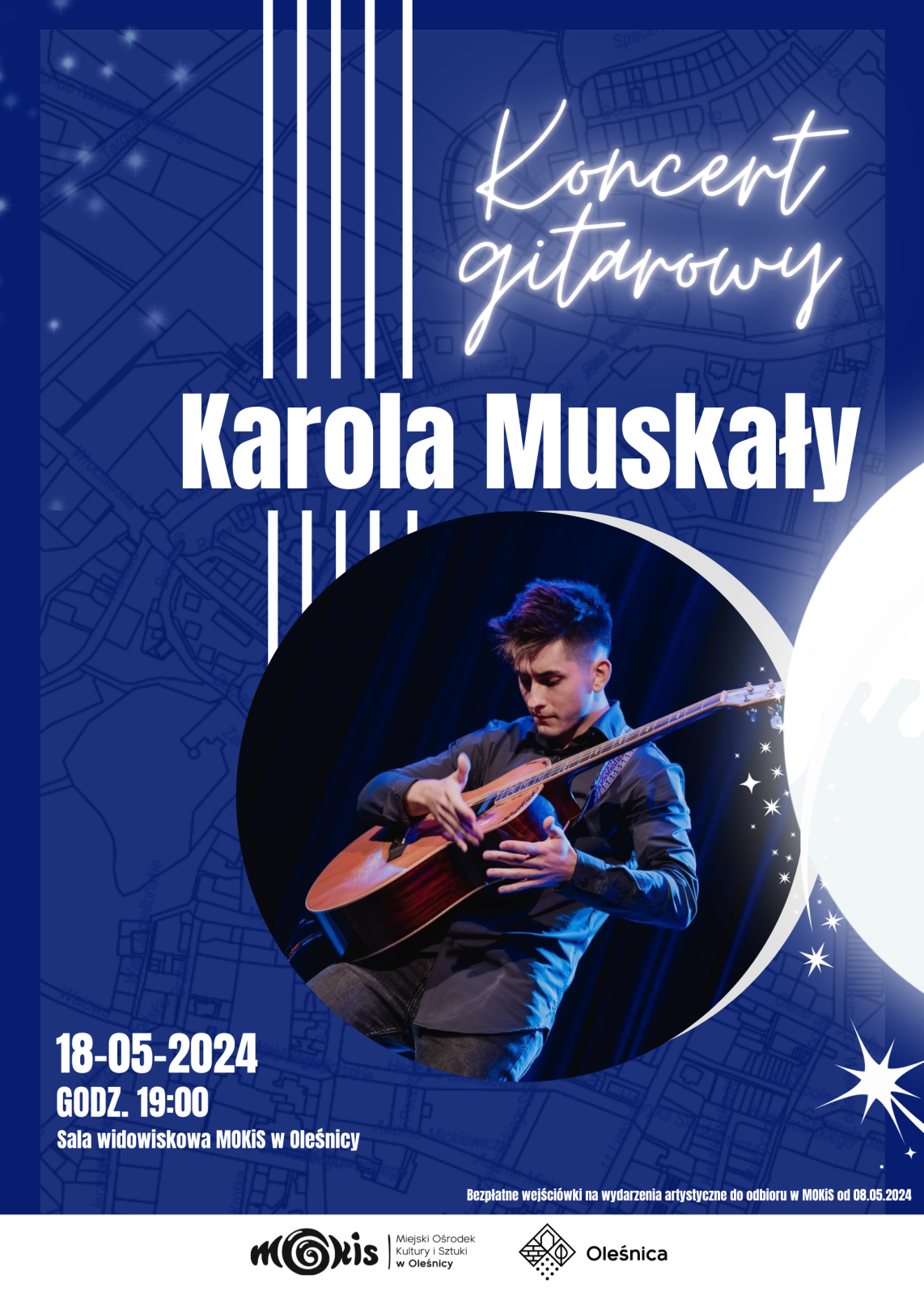 plakat na koncert Karola Muskały