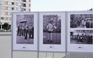 Wystawa plenerowa fotografii Bogdana Kuczmańskiego  ,,Smaki dzieciństwa” - ,,Mleko” i ,,Wrotkarze". (5)